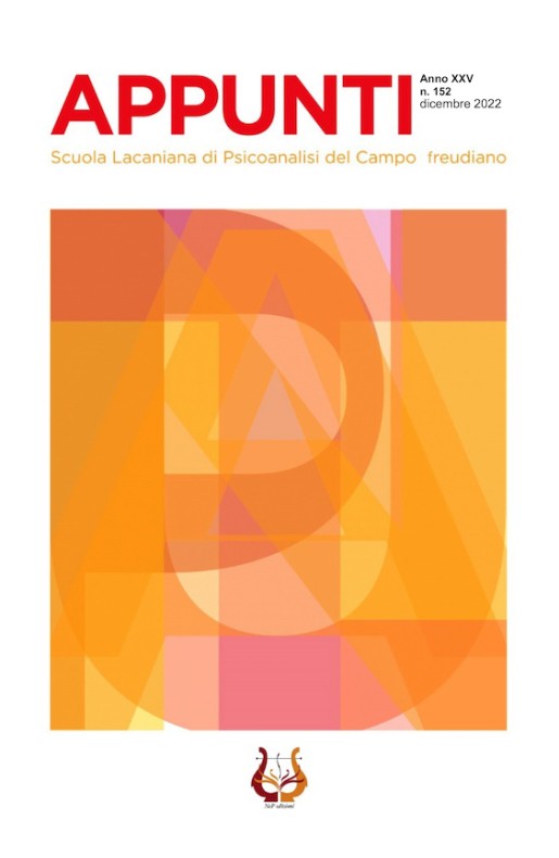 Dicembre 2022. Scuola Lacaniana di Psicoanalisi del Campo freudiano.